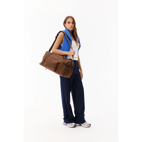 BEIS NWT Convertible Sport Duffle Backpack Bag in Maple Brown - Picture 2 of 6